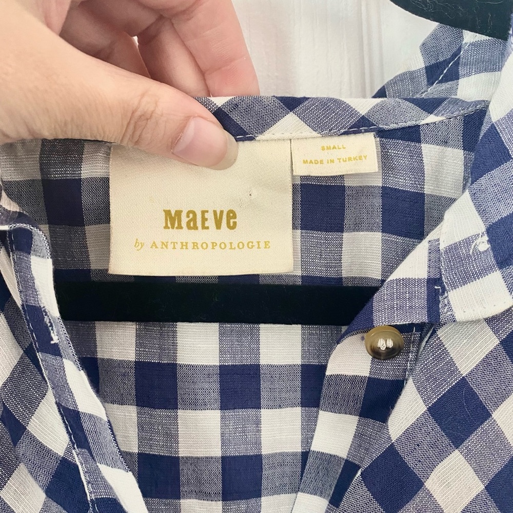 Maeve flounced gingham blouse - Picture 6 of 8